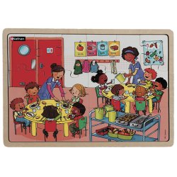 I barnehagen - 18 og 24 biter (pakke med 4 stk)