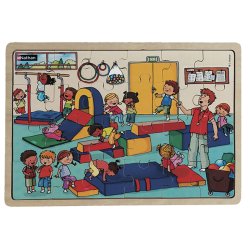 I barnehagen - 18 og 24 biter (pakke med 4 stk)