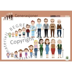 Begrepstavler - kropp og helse, 5 stk. 