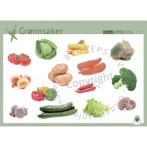 Begrepstavler - mat og drikke, 7 stk.