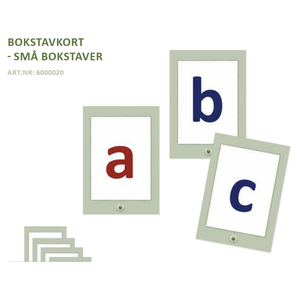 Bokstavkort - sm bokstaver