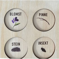 Samlebrett  - "Naturens skattkammer" - pakke med 6 stk.
